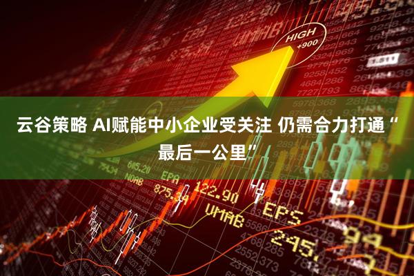 云谷策略 AI赋能中小企业受关注 仍需合力打通“最后一公里”